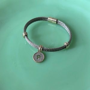 Letter P Magnetic Bracelet